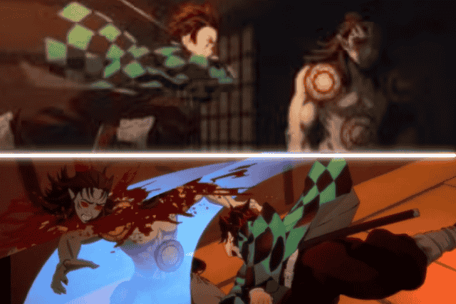 tanjiro-vs-Kyogai-drum-demon-slayer