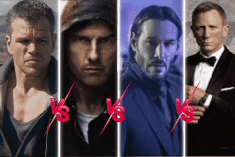 Jason Bourne Vs John Wick Vs Ethan Hunt Vs James Bond