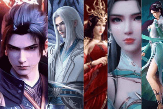 battle-through-the-heavens-cai-lin-xiao-yan-yun-yun-image